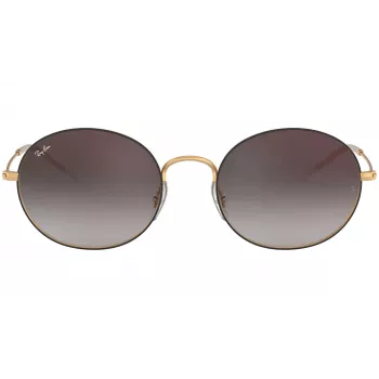 Ray-Ban RB3594-9114U0 Hexagonal Akiniai Saulės Unisex 53/20/145 mm Auksinis Rėmas Šviesiai Rudi Gradientiniai Stiklai