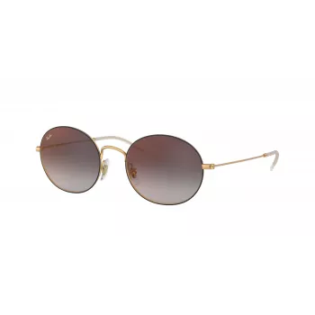 Ray-Ban RB3594-9114U0 Hexagonal Akiniai Saulės Unisex 53/20/145 mm Auksinis Rėmas Šviesiai Rudi Gradientiniai Stiklai