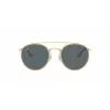 Ray-Ban RB3647N Round Double Bridge Akiniai Vario Spalvos Rėmeliu, Šviesiai Mėlynais Gradientiniais Lęšiais 51mm