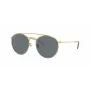 Ray-Ban RB3647N Round Double Bridge Akiniai Vario Spalvos Rėmeliu, Šviesiai Mėlynais Gradientiniais Lęšiais 51mm