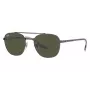 Ray-Ban RB3688 Akiniai Nuometiniai Gunmetal Green G-15 57mm