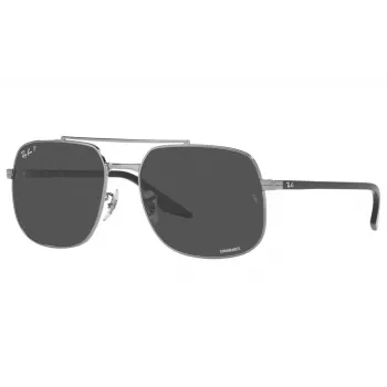 Ray-Ban RB3699 Unisex Akiniai Gunmetal Rėmelis Pilki Gradientiniai Lęšiai 56mm