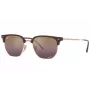 Ray-Ban RB4416F 6654G9 Unisex Akiniai - Skaidrus Pilkas Rėmelis, Pilki Gradientiniai Stiklai, 53 mm