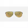 Ray-Ban RB8313 Chromance Aviator akiniai Gunmetal Green Mirror Polarizuoti 61mm