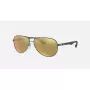 Ray-Ban RB8313 Chromance Aviator akiniai Gunmetal Green Mirror Polarizuoti 61mm