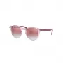 Ray-Ban RJ9064S7052V0 Vaikiški Akiniai Nuo Saulės Skaidriai Mėlyni 44mm