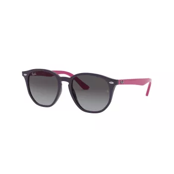 Ray-Ban RJ9070S70218G Vaikiški Akiniai Nuo Saulės, Skaidriai Pilki, Kvadratiniai, 46 mm