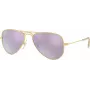 Ray-Ban RJ9506S2494V5 vaikiški akiniai nuo saulės – skaidrūs mėlyni rėmeliai, mėlynų gradientų lęšiai, 50 mm lęšio plotis