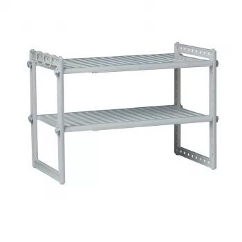 RAYEN 6018 Ištraukiama lentynėlė po kriaukle pilka 320-570 mm