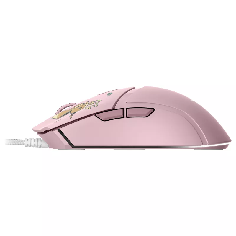 Razer Cobra – Pikachu & Eevee Edition laidinė žaidimų pelė, 8500 DPI optinis jutiklis, Chroma RGB apšvietimas, 6 programuojami mygtukai, simetriška dešiniarankiams