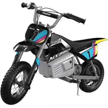 Razor MX350 Electric Dirt Bike su dekoriais, juoda | ITwork.lt