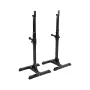 REBEL ACTIVE Reguliuojamas štangos stovas / Pritūpimų stovas - 200 kg talpa, 10 aukščio lygių, juoda/raudona