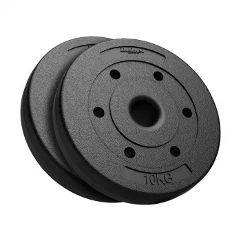 REBEL ACTIVE Bitumininis svorių rinkinys 2x10kg, 51mm anga – olimpinėms štangoms