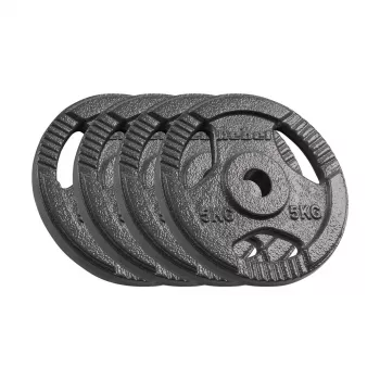 REBEL ACTIVE Ketaus Svorio Rinkinys 4x5kg, Skylė 31mm, Diskai su Rankenomis