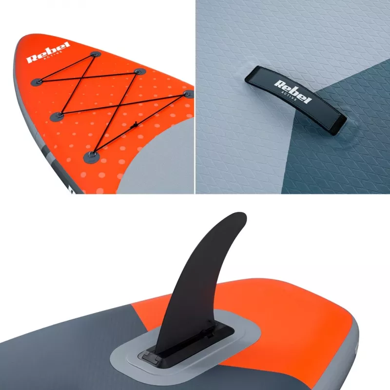 REBEL ACTIVE RBA-4500 pripučiama SUP lenta 350 cm oranžinė
