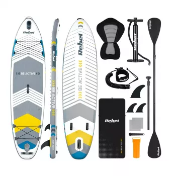 REBEL Active SUP Board RBA-4507-WH - Pripučiama irklenė 10'6 inch Balta/Mėlyna