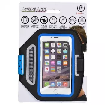 Rebeltec Universal Armband Case for Smartphone 5,5 colio Active A55 mėlynas