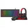 Redragon 4-in-1 žaidimų rinkinys: RGB klaviatūra, pelė, kilimėlis ir ausinės