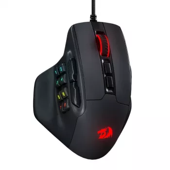 REDRAGON Aatrox 6200DP RGB MMO žaidimų pelė - juoda