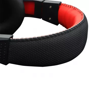 REDRAGON ARES ausinės žaidimams per ausį su raudonu LED, visakryptis mikrofonas, 40mm tvarkyklės, 3,5mm lizdas, juodos