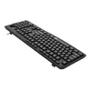 Redragon BK-7366 pilno dydžio ergonomiška laidinė membraninė biuro klaviatūra - juoda