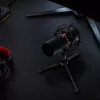 REDRAGON BLAZAR RD-GM300 kardinoidinio kryptingumo USB žaidimų mikrofonas su trikojžiu stovu, pop filtru ir smūgius sugeriančiu laikikliu - juoda