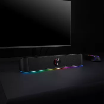 Redragon GS560 Adiemus 2.0 RGB USB/Aux garsiakalbis - juodas