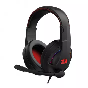 Redragon H211 CRONUS Virtual 7.1 aplinkos garso RGB laidinis žaidimų ausinių komplektas - juodos spalvos