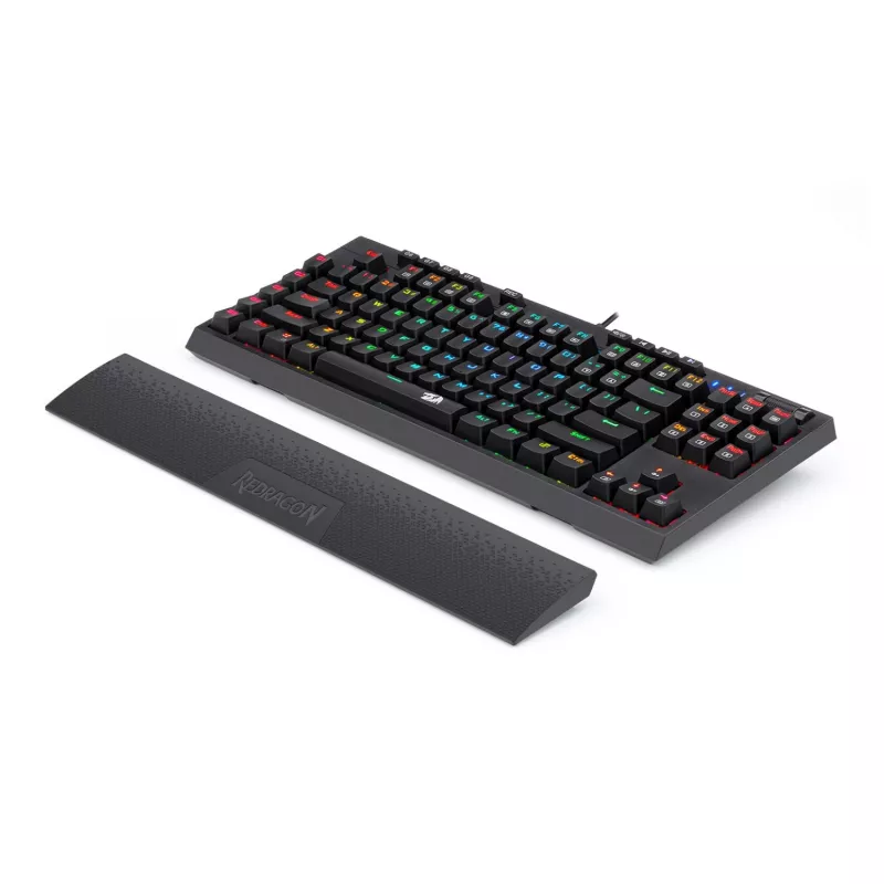 Redragon K588 RGB Pro BROADSWORD TKL mechaninė žaidimų klaviatūra (laidinis, juoda)