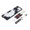 Redragon K762WB-RGB-PRO LCD pilno dydžio garsą izoliuojanti mechaninė klaviatūra - juoda