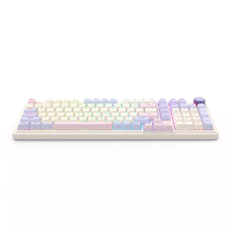 Redragon K768VI-WL Eisa 100 belaidė žaidimų klaviatūra, Lilac