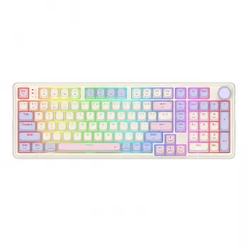 Redragon K768VI-WL Tri-Mode RGB mechaninė žaidimų klaviatūra – 100 klavišų, hot-swappable (juoda)