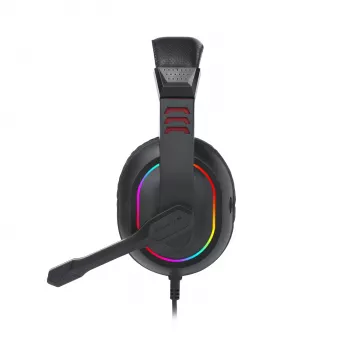 Redragon ARES ausinės su mikrofonu - juodos, RGB apšvietimas