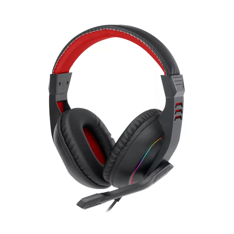 Redragon ARES ausinės su mikrofonu - juodos, RGB apšvietimas