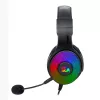 REDRAGON PANDORA H350 RGB ausinės žaidimams su nuimamu mikrofonu, 50mm tvarkyklės, 3.5mm garso ir USB RGB maitinimas, juodos