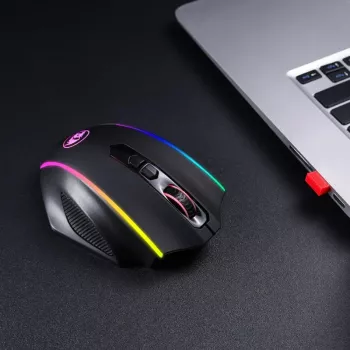 REDRAGON PERDICTION 4 12400DPI RGB MMO ergonomiška žaidimų pelė - juoda