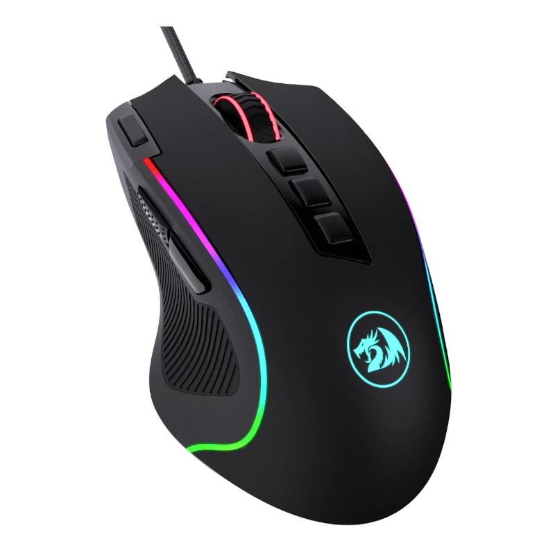 REDRAGON PREDATOR 4000DPI RGB ergonomiška žaidimų pelė - juoda