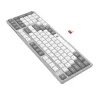Redragon BK-7111 belaidė žirklinių jungiklių klaviatūra su skaičių bloku, 2,4 GHz/Bluetooth, pilka