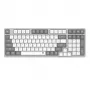 Redragon RD-BK-7111 60% tri-režimo žemo profilio mechaninė klaviatūra, RGB apšvietimas, karštai keičiami jungikliai, juoda/balta