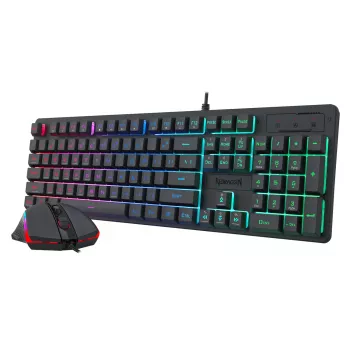 Redragon S107 RGB žaidimų klaviatūra ir pelė su laidu