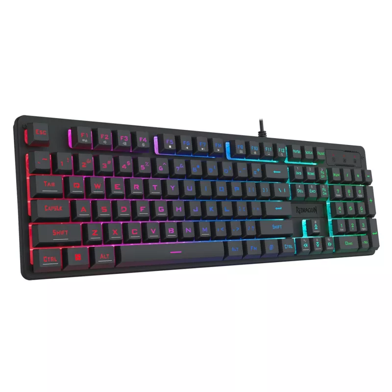 Redragon S107 RGB žaidimų klaviatūra ir pelė su laidu