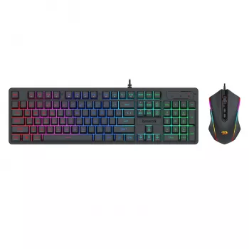 Redragon S107 RGB žaidimų klaviatūra ir pelė su laidu