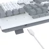 Redragon S151 laidinis RGB žaidimų klaviatūros ir pelės rinkinys - balta ir pilka