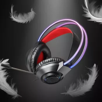 Redragon SCREAM ausinės žaidimams per ausį su RGB apšvietimu - juodos