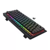 Redragon SHIVA K522 PRO RGB belaidė žaidimų klaviatūra - trijų režimų TKL mechaninė, karštai keičiami raudoni jungikliai, juoda