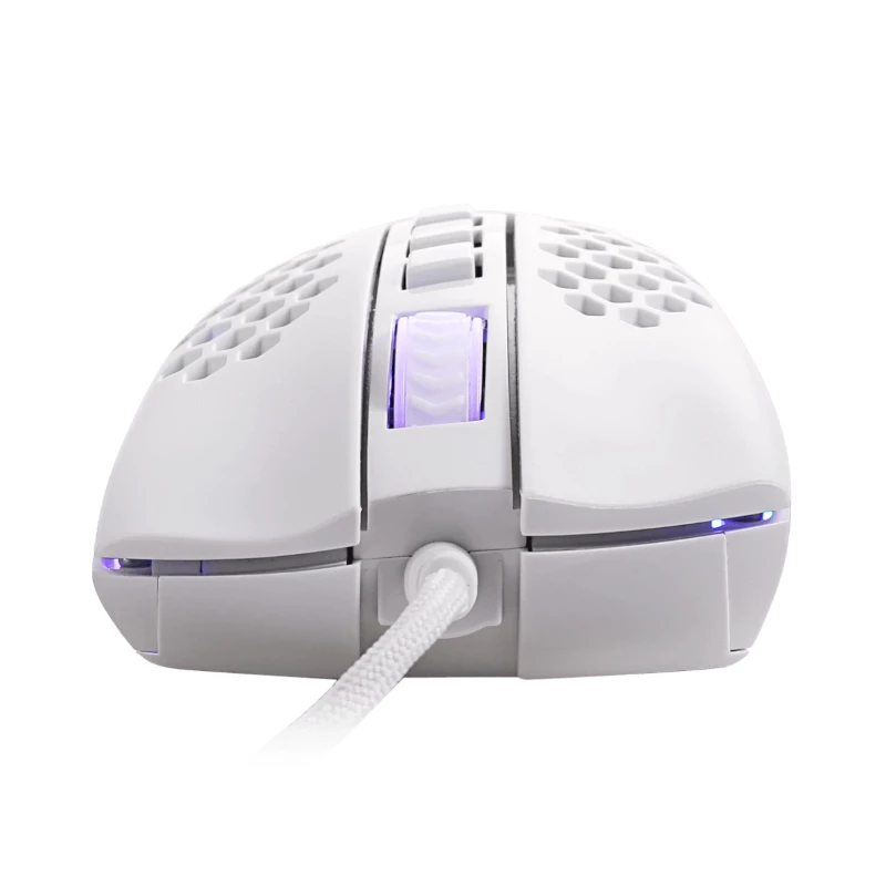REDRAGON STORM WIRED RGB žaidimų pelė - lengvas korio dizainas, 12400 DPI, 7 programuojamų mygtukų, Omron jungikliai, PTFE kojelės
