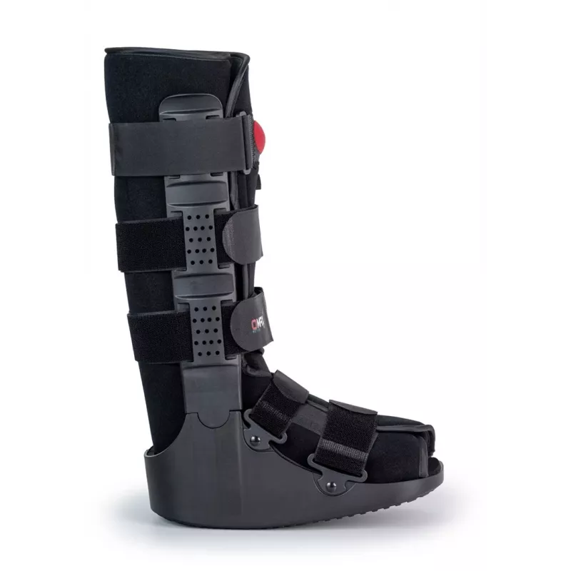 REH Air Walker Basic Long čiurnos-pėdos ortozė, dydis L, juoda/pilka