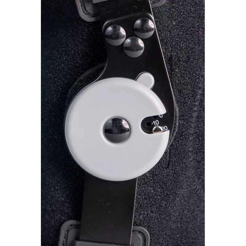 REH Stabilmax O-1241/M Open Patella Trumpas Kelių Įtvaras, M dydis, Juodas