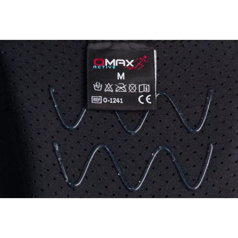 REH Stabilmax O-1241/XXL Atviras Trumpas Kelių Įtvaras su Lanksčiais Stabilizatoriais, Perforuotas Neoprenas, Juoda, Dydis XXL