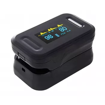 REH YK-81C piršto pulsoksimetras su OLED ekranu, SpO2 ir pulso dažnio matuoklis